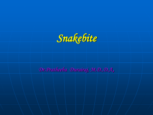 Snakebite - ISAKanyakumari