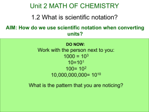 2.2 What is scientific notation