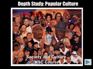 Depth Study: Popular Culture