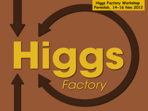 RAL seminar Alain Blondel 13-02-2013 The LHC is a Higgs Factory