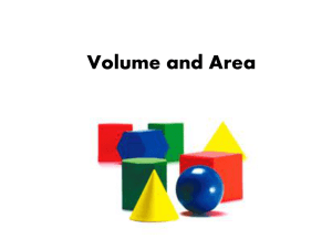 Notes- 3D Shapes Area & Volume