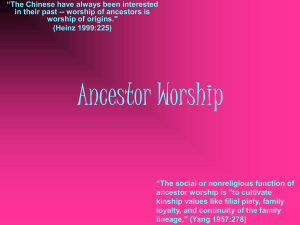 Ancestor Worship - Ancient China! (: