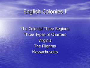 English Colonies I
