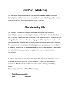 Marketing Unit Notes - Filled