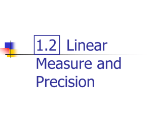 1.2 Linear Measure and Precision - Duncan-Geometry