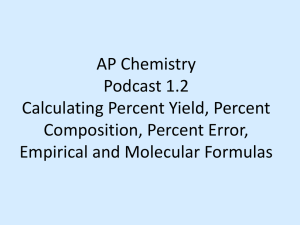 AP Chemistry Podcast 1.2 Calculating Empirical and Molecular