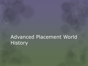 Advanced Placement World History