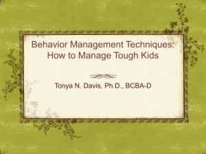 Behavior Management: How to Manage Challenging