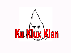 Origins of the Ku Klux Klan