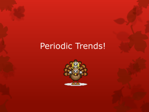 Periodic Trends!