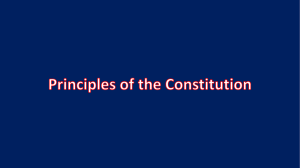 Standard 1.5 - Principles of the Constitution