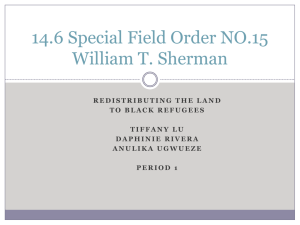14.6 Special Field Order NO.15 William T. Sherman