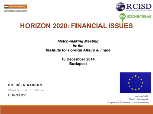 H2020 - Financial Issues