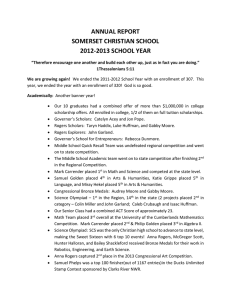 Annual Report 2012-2013 - Somerset Christian School