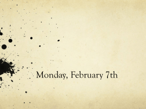 Monday, February 7th