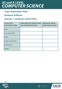 Systems software - Topic exploration pack - Learner activity