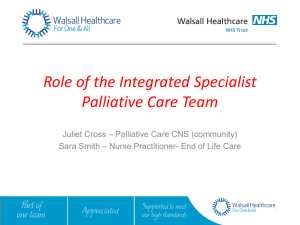 Integrated Specialist - Walsall Healthcare NHS Trust