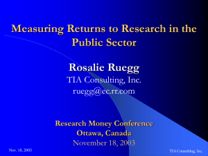 Measuring Returns to Research in the Public Sector