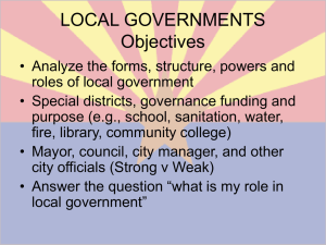 LOCAL GOVERNMENTS Objective - Ogden-Gov