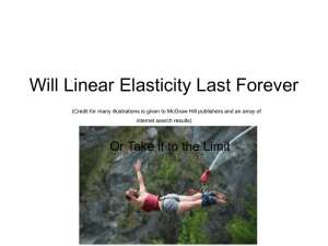 Will Linear Elasticity Last Forever