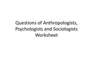 Questions of Social Scientists Answers