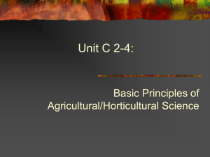 Unit C 4-4: Identifying Plant Types and Uses