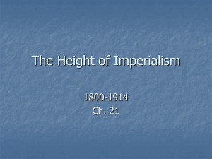 The Height of Imperialism