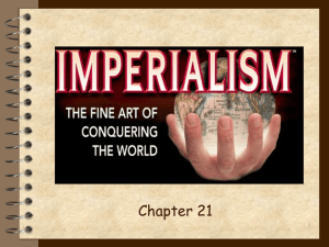 THE HEIGHT OF IMPERIALISM (1800 – 1914)