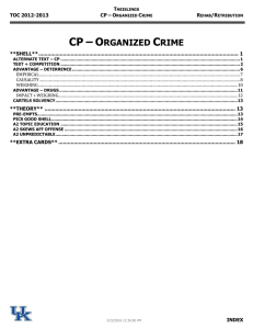 CP – Organized Crime