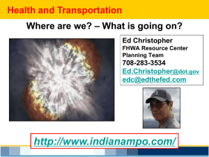 Transportation and Public Health