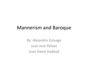 Mannerism and Baroque