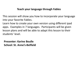Karine Boulle - Teach Language with Fables