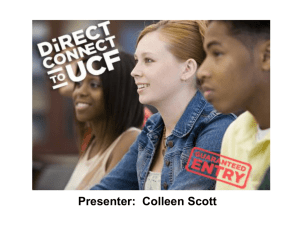 Direct Connect to UCF
