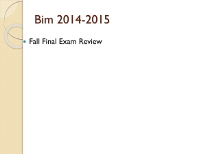 Fall Exam Review