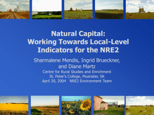 Natural Capital: Working Towards Local
