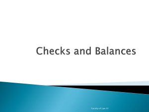 Checks and Balances Mechanism