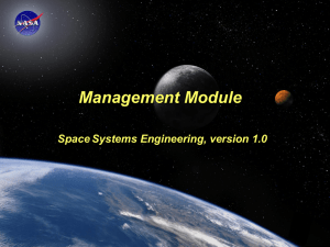 Space Systems Engineering: Management Module