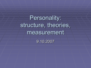 Personality theories