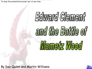 Edward Clement – Mametz Wood