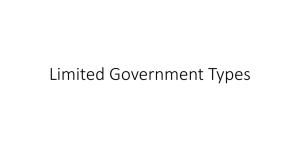 Limited Government Types