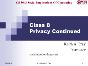 CS 3043 Social Implications Of Computing