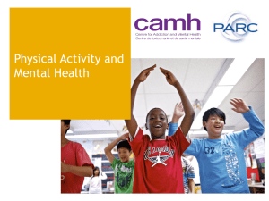 mental health? - PARC - The Physical Activity Resource Centre