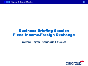 Victoria Taylor, Corporate FX Sales