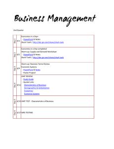 FINISHED business plan (printed & assembled) are due at the