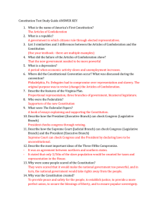Constitution Study Guide 2015