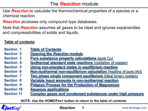 The Reaction module