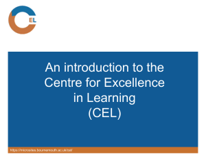 CEL introduction v1.0 - Bournemouth University Microsites