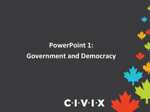 PowerPoint 1 — Government and Democracy