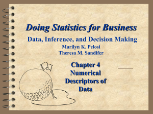 Doing Statistics for Business Data, Inferences, and Decision