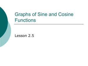 Graphs of Sin and Cos Functions
